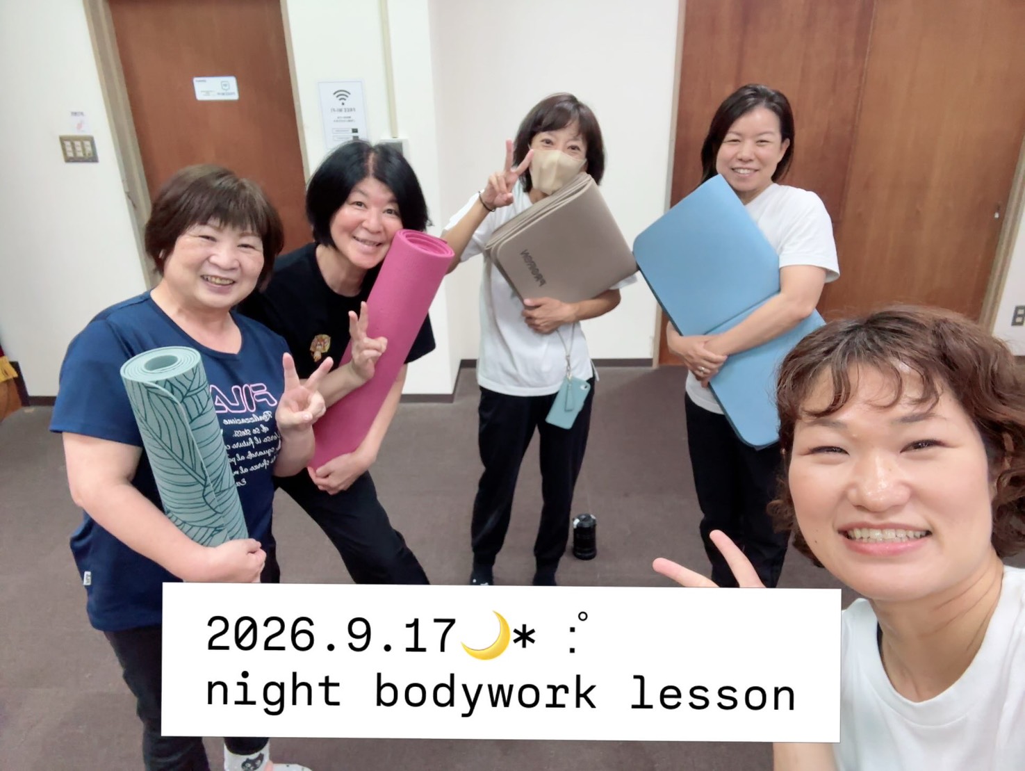 9月のボディワークレッスン開催しました